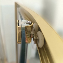 Triton Душевой уголок Вента-Голд 120x80 стекло прозрачное профиль золото – фотография-9